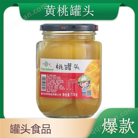 桃罐头510g水果罐头休闲食品水果制品