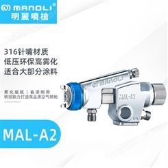 明丽MAL-A2低压高雾化陶瓷塑料五金皮革汽车轮毂往复机自动喷枪