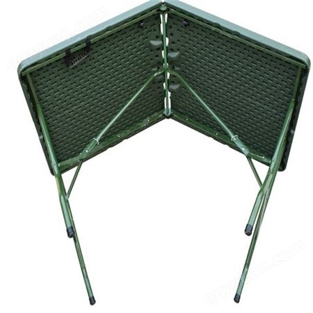 手提式折叠桌椅 训练多功能折叠桌 军绿色滚塑折叠桌椅