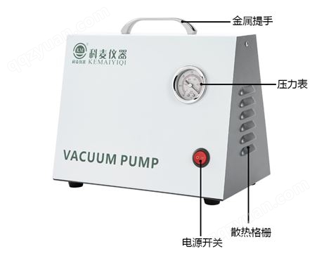 无油隔膜真空泵小型正负压可调减压蒸馏抽滤实验室抽气吹气负压泵