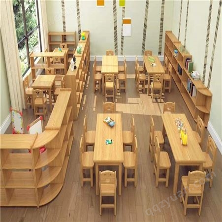 幼儿园实木课桌椅 玩具收纳柜 玩具柜 幼儿园书架生产基地