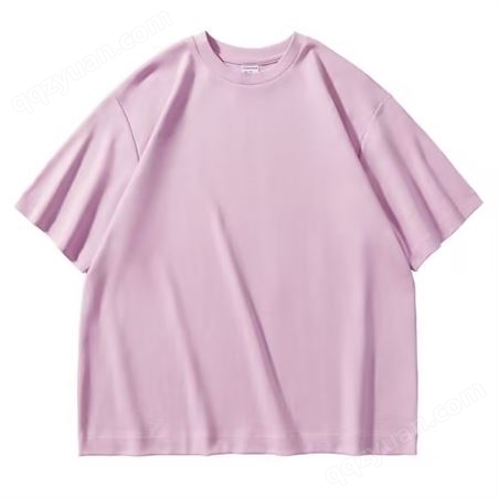 280克健康双面布短袖加厚重磅ins国潮宽松男女大版T恤纯色