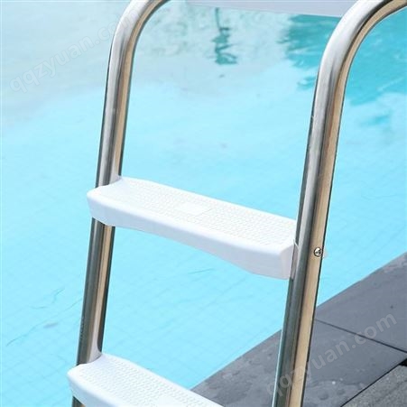 游泳下水扶手 支架式泳池双面梯304不锈钢双面扶梯充气池人字爬梯