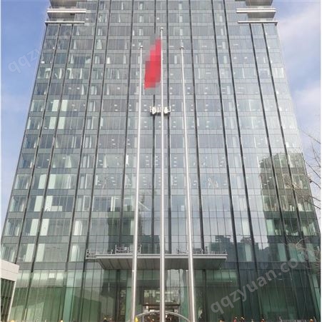 304不锈钢锥形旗杆 适用于户外企业酒店学校 9米高