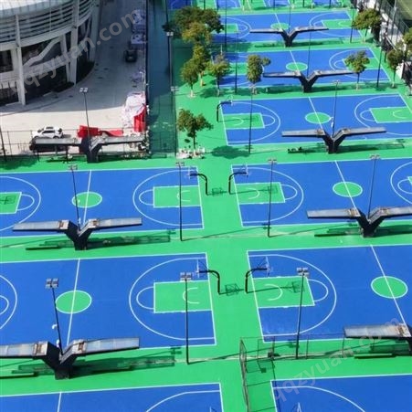 重庆篮球场-塑胶篮球场-EPDM球场
