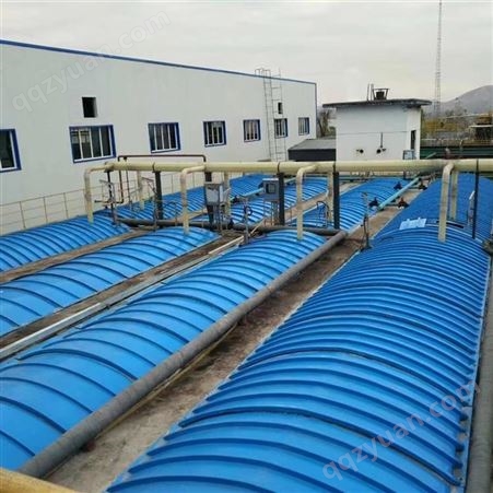 玻璃钢污水池盖板 可移动弧形化工池盖子 耐酸腐耐温耐候