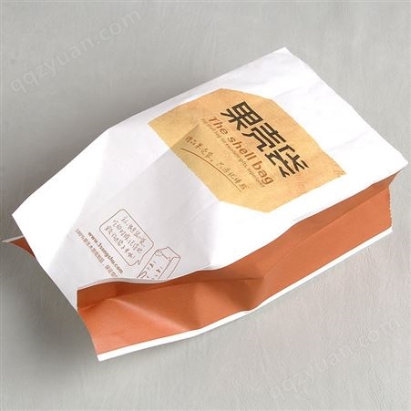烘焙包装牛皮纸一次性食品淋膜防油纸袋小吃零食高低口尖底面包袋