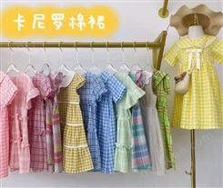 2022年新款中童女童韩版百搭棉布裙批 实体店直播间跑量童装货源
