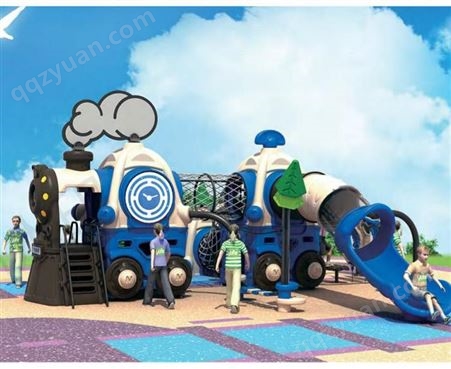 儿童室外游乐设施小火车滑滑梯大型游乐体能组合
