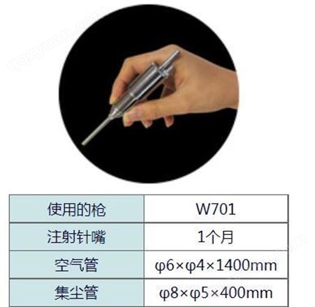日本OSAWA笔式气动吸尘枪W701 集尘
