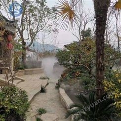 三准雾森在安徽黄山民宿中的雾化景观效果