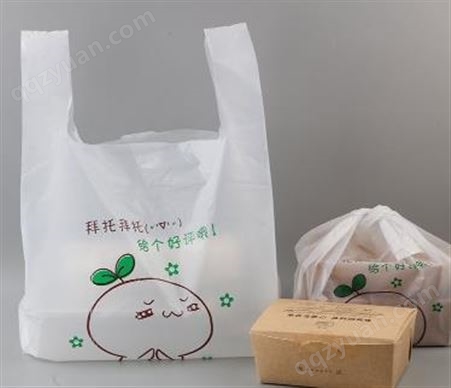 塑料包装袋 手提袋 塑料袋背心袋 图案可接定制 河北福升塑料包装