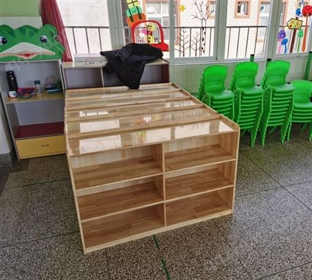 云南蕴力幼儿园玩具柜实木柜子幼儿园家具可定做教具组合柜收纳柜