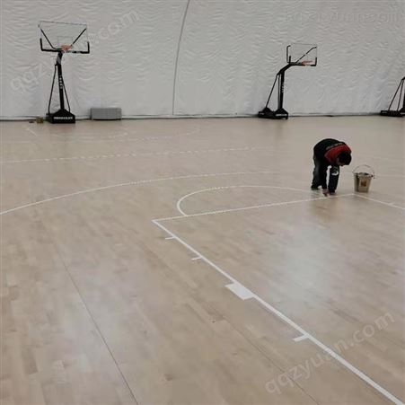 枫木运动地板定制 江汉篮球馆实木运动地板施工 泰立G0172