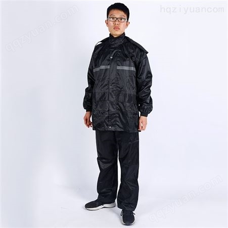 批发透气型分体式雨衣套装夜光摩托车防水防雨分体雨衣保安雨衣